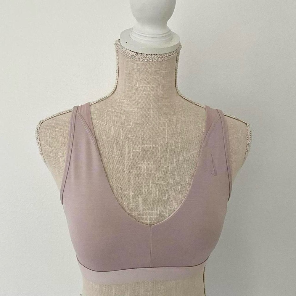 Women’s Soft V-Neck Bralette - Dusty Rose